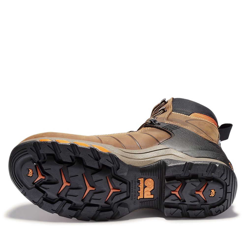 Botas de Trabajo Timberland Hombre Pro® Hypercharge 8\" Comp Toe Marrones/Negras - Chile SBD-016482